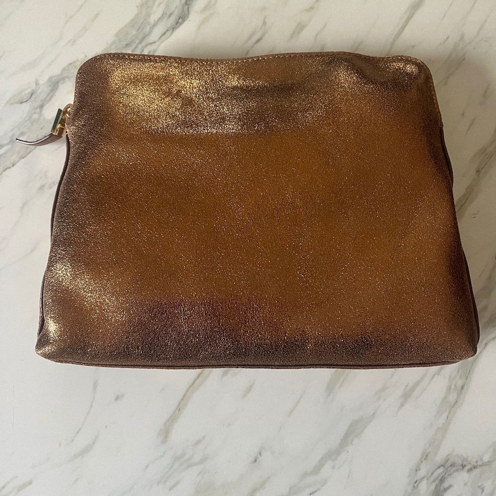 India Hicks Insider Bag - Metallic Bronze NWT